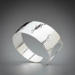 Illuminate Asymmetric Ring Sterling Silver Cuff Bracelet