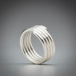 Illuminate Spring Fused Argentium Sterling Silver Ring
