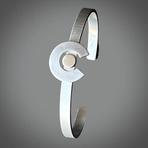 Colorado Love Sterling Silver / 14K GF Cuff Bracelet
