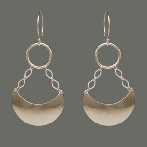 Sterling Silver Chandelier Handmade Earrings, lightweight and easy to wear, artisan jewelry