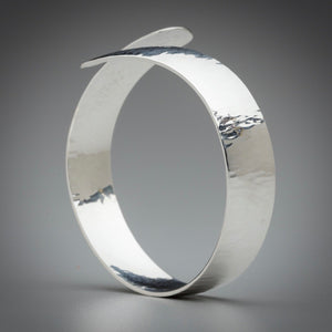 Illuminate Wrap Sterling Silver Cuff Bracelet, artisan sterling silver wrap cuff bracelet