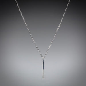 Illuminate Stick Sterling Silver Necklace, artisan sterling silver necklace