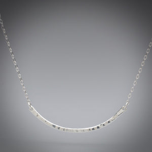 Illuminate Smile Sterling Silver Necklace, artisan sterling silver necklace