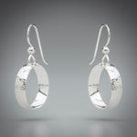 Illuminate Hoop Dangle Sterling Silver Earrings