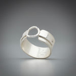 Illuminate C Band Sterling Silver Ring