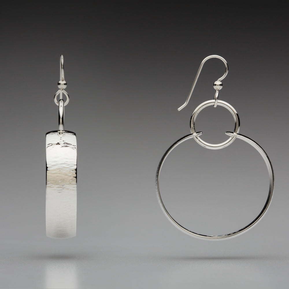 Illuminate Ring/Hoop Sterling Silver Earrings
