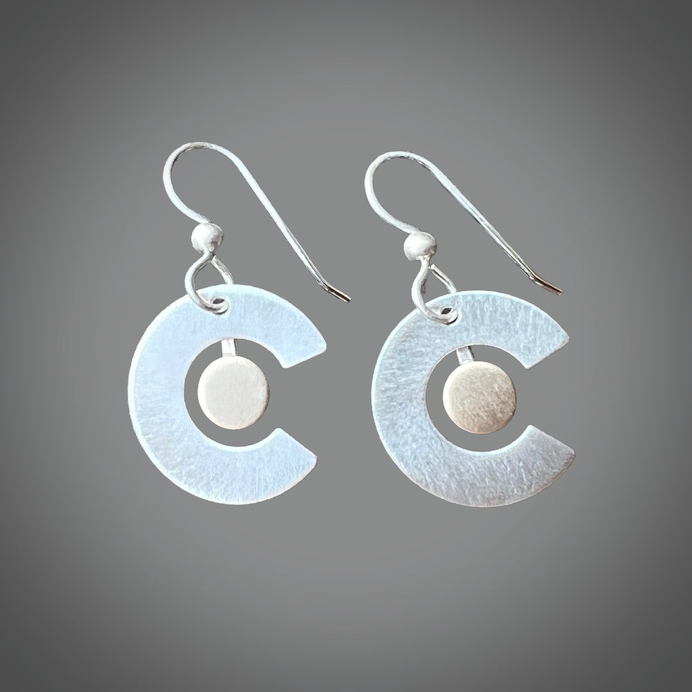 Colorado Love Sterling Silver / 14K GF Dangle Earrings