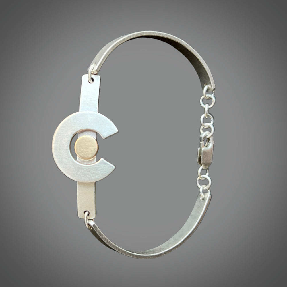 Colorado Love Sterling Silver / 14k GF Link Bracelet