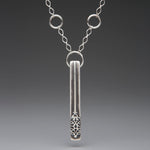 Fierce Vertical Sterling Silver Necklace