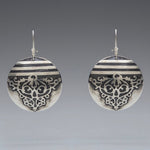 Sterling Silver Earrings / Fierce Disc Lg, artisan jewelry, handmade silver jewelry